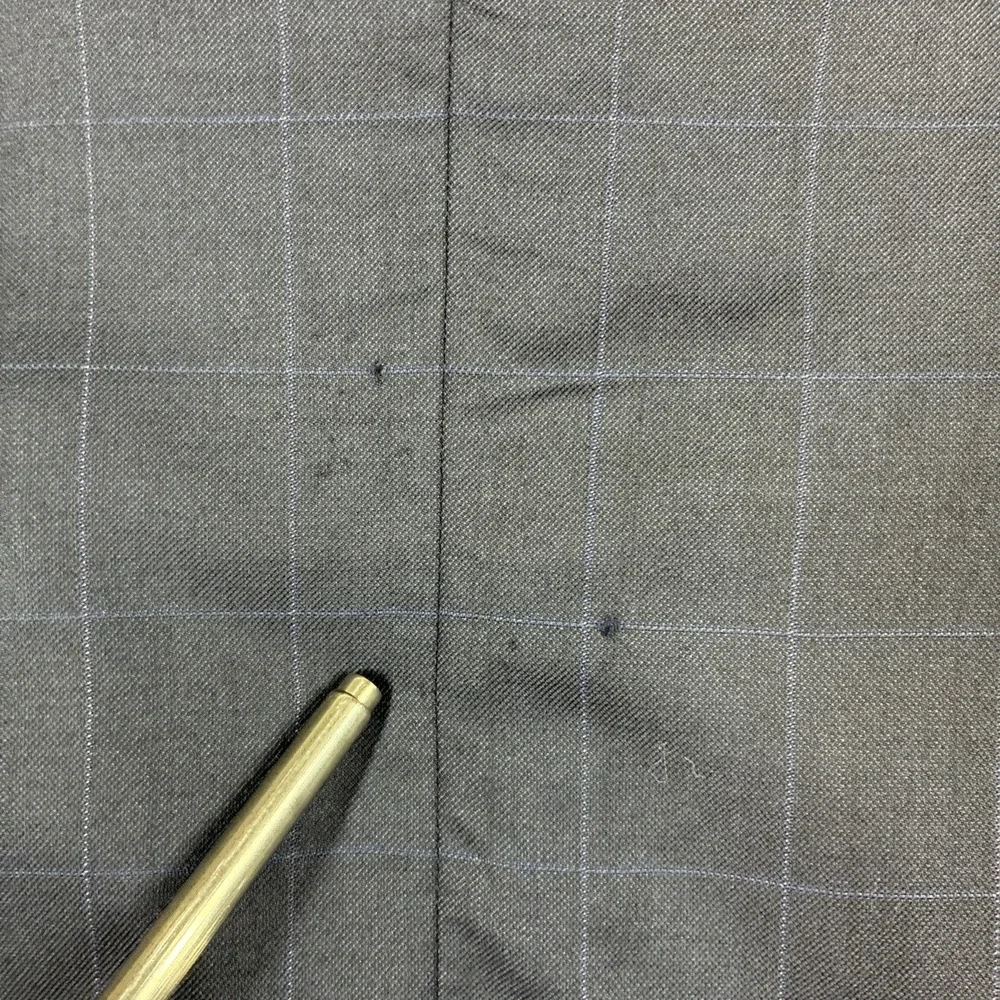 Vintage Polo Ralph Lauren Mens Navy Wool Cashmere Check Blazer 39S Made in Italy